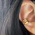 (A) HSU triple lines silver gold plated ear cuff  (UL19)