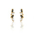 HSU 18-Karat Yellow Gold sapphire Garnet Earring  (MM)(F)