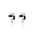 HSU 18-Karat Yellow Gold sapphire Garnet Earring  (MM)(F)