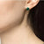 18-Karat Yellow Gold Malachite Forging Hoop Fine Earrings