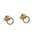 18-Karat Yellow Gold Forging Mini Circle Earrings