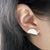Folding Disk Curve Earrings / Silver(MM13S) (MM)