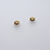 HSU 18-Karat Yellow Gold Forging Short line Earrings