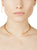 Single Line Choker Necklace / Gold  (UL)