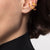 HSU Gold-plated Sterling Silver Open Lines wide Ear cuff Earring  (UL)