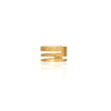 (A) HSU triple lines silver gold plated ear cuff  (UL19)