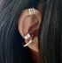 HSU Sterling Silver Open Lines wide Ear cuff Earring  (UL)