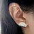 HSU Folding Disk Curve Earrings / Gold (MM13)