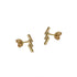 HSU 18-Karat Yellow Gold Triple Line Earrings (FW)