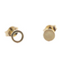 18-Karat Yellow Gold Mix and Match Forging Mini Circle Earrings