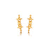 18-karat Gold Double Pattern Textured Ear Stud / Gold (TI)
