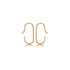 Making Marks Gold Minimal Line Hanging Sterling Silver Earring  (MM)