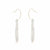 HSU 18-Karat Yellow Gold Pearls Wire Drawing Forging Long Earring  (MM)(F)