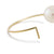 HSU 18-Karat Yellow Gold Akoya Pearls Wire Drawing Forging Hoop Earring  (MM)(F)