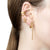 Minimal Line Curve Extension Gold Earrings (UL)