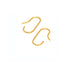 HSU 18-Karat Yellow Gold Wire Drawing Forging Line Hanging Earring  (MM)(F)
