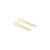 HSU 18-Karat Yellow Gold Wire Drawing Forging Line Long Earring (MM)(F)