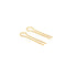 (A) HSU  Minimal Line Swing Gold Plated Silver Earring (MM)