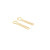 (A) HSU 18-Karat Gold Forging Line Swing Earring (MM)