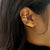 Unfinishing Line pearl sterling silver triple line gold ear cuff  (UL19)